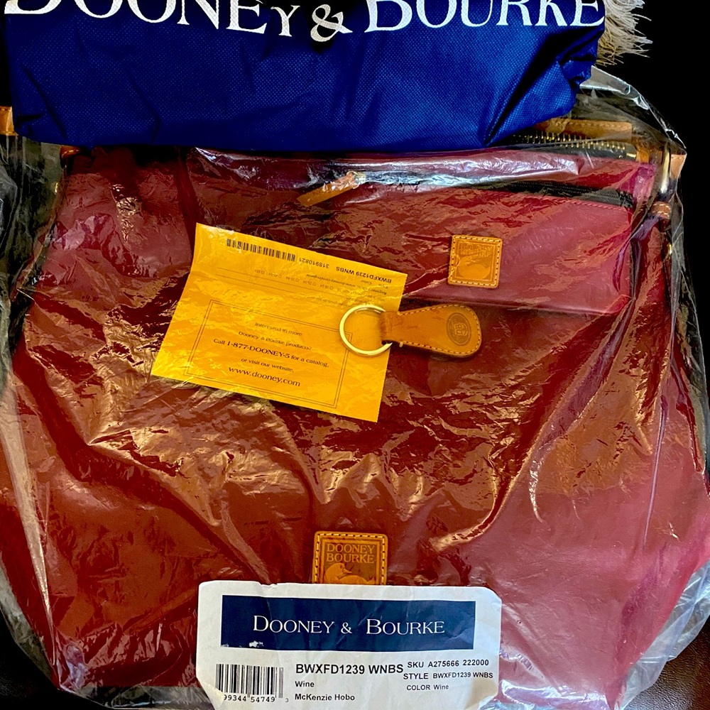 Dooney and Bourke McKenzie Hobo in beautiful Wine